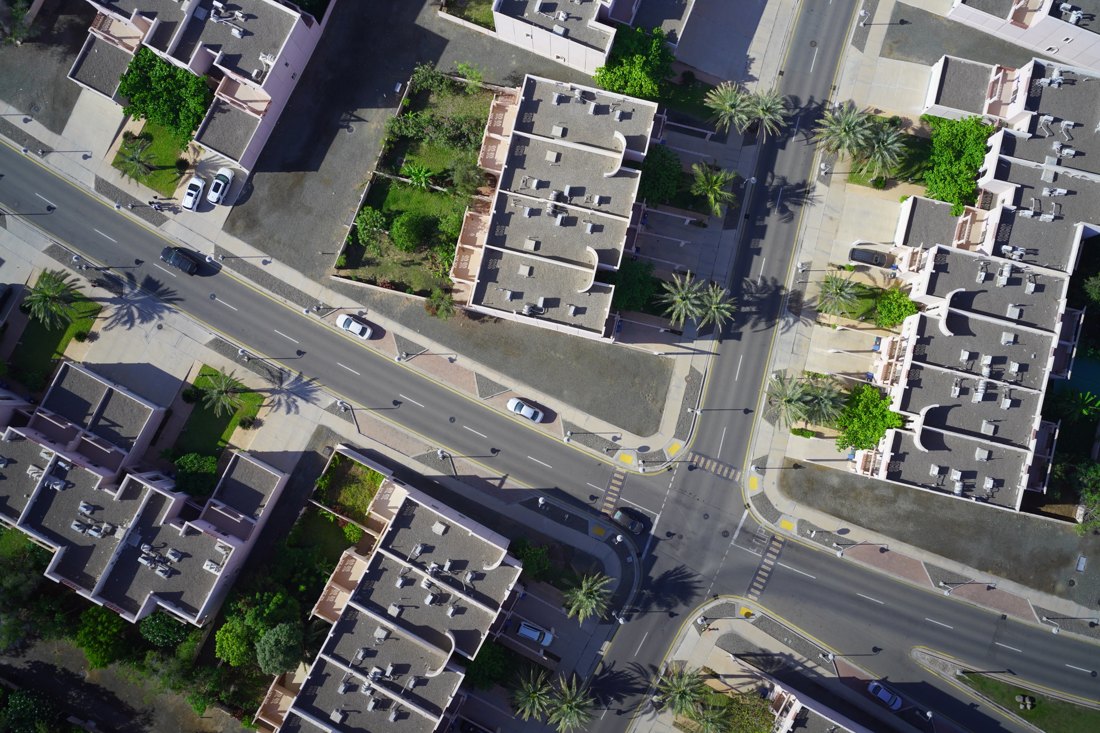 Drone capture — villas, frame 3