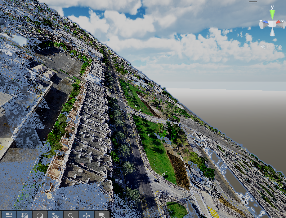 KAUST campus point cloud — the raw scan
